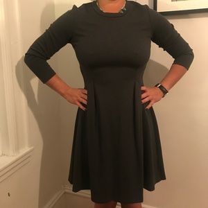 Whistles long-sleeve, stretch-cotton dress, sz M